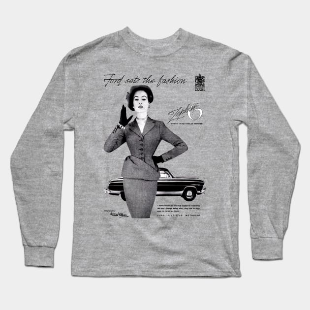 FORD ZEPHYR - advert Long Sleeve T-Shirt by Throwback Motors